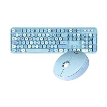 Everest Round KM-6282 Mavi Klavye Mouse Set