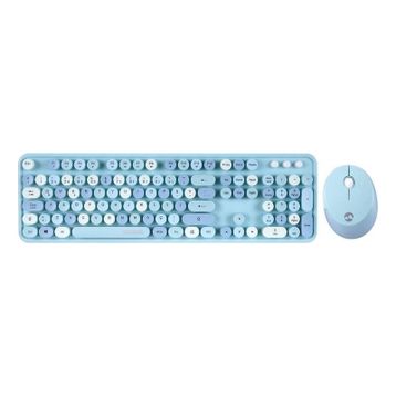 Everest Round KM-6282 Mavi Klavye Mouse Set