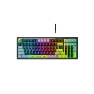 Everest Silent KB-98 Siyah-Gri-Yeşil Membrane Switch Kablolu Gaming Klavye