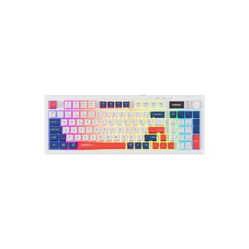 Everest Silent Pro KB-85 Beyaz-Mavi-Kırmızı RGB Membrane Switch Kablolu/Kablosuz Gaming Klavye