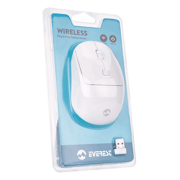 Everest SM-320 Beyaz Usb Optik Kablosuz Mouse