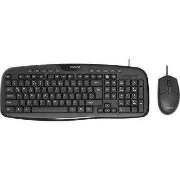 Everest UN-795 Siyah Usb Q Multimedia Klavye+Mouse Set