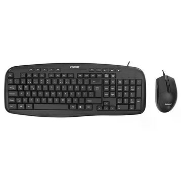 Everest UN-795 Siyah Usb Q Multimedia Klavye+Mouse Set