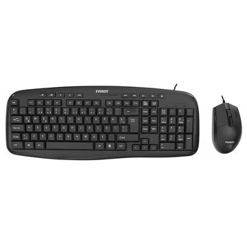 Everest UN-795 Siyah Usb Q Multimedia Klavye+Mouse Set