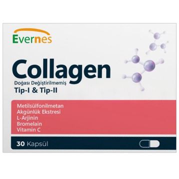 Evernes Collagen Tip-I & Tip -II 30 Kapsül