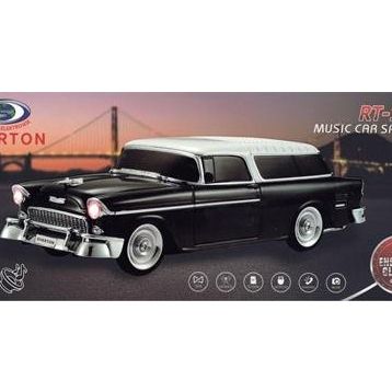Everton RT-1952 Siyah Arabalı Bluetooth FM-USB-TF-Aux Şarjlı Nostaljik Radyo