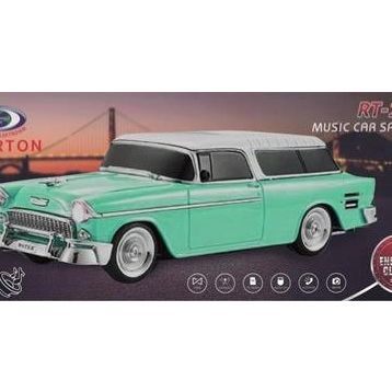 Everton RT-1952 Turkuaz Arabalı Bluetooth FM-USB-TF-Aux Şarjlı Nostaljik Radyo