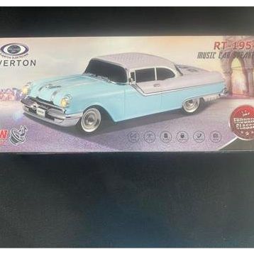 Everton RT-1954 Turkuaz Arabalı Bluetooth FM-USB-TF /Aux Şarjlı Nostaljik Radyo