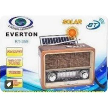 Everton RT-359 FM-AM-SW-Usb&Tf Player Güneş Enerjili Nostaljik Radyo