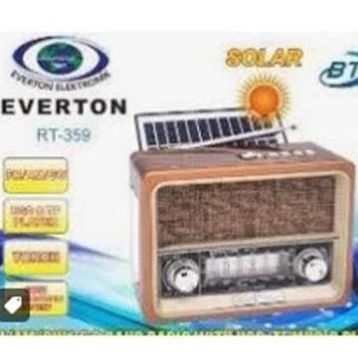 Everton RT-359 FM-AM-SW-Usb&Tf Player Güneş Enerjili Nostaljik Radyo