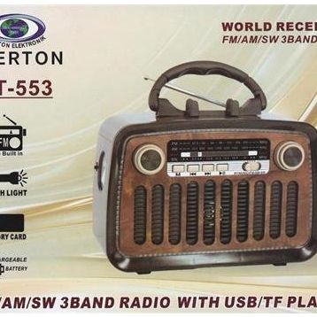 Everton RT-553 Bluetooth Fm-Usb-Tf-Aux Şarjlı Nostaljik Radyo