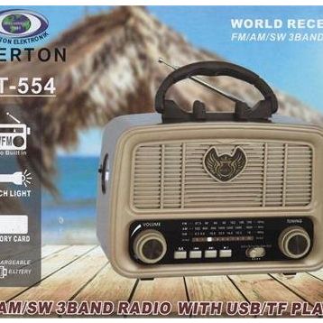 Everton RT-554 Bluetooth Fm-Usb-Tf-Aux Şarjlı Nostaljik Radyo