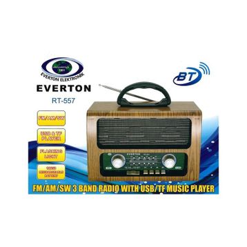 Everton RT-557 Bluetooth Fm-Usb-Tf-Aux Şarjlı Nostaljik Radyo