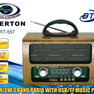 Everton RT-557 Bluetooth Fm-Usb-Tf-Aux Şarjlı Nostaljik Radyo