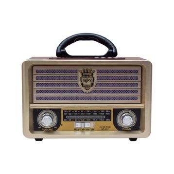 Everton RT-569 Bluetooth Fm-Usb-Tf-Aux Günei Enerjili Şarjlı Nostaljik Radyo