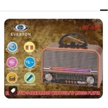 Everton RT-659 Bluetooth Fm-Usb-Tf-Aux Şarjlı Nostaljik Radyo