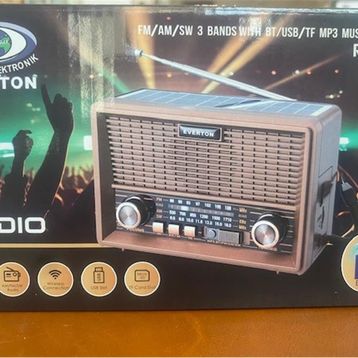 Everton RT-659 Bluetooth Fm-Usb-Tf-Aux Şarjlı Nostaljik Radyo
