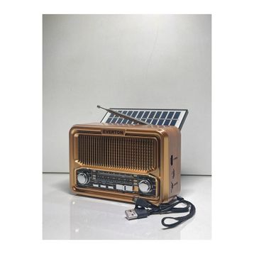 Everton RT-672 Bluetooth Fm-Usb-Tf-Aux Şarjlı Solar Nostaljik Radyo
