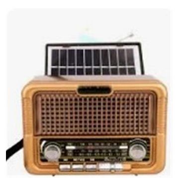 Everton RT-711-Usb-Tf-Am-Fm-Sw-Tws-Usb Güneş Eenerjili Nostaljik Radyo