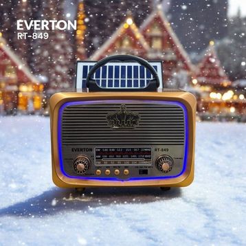 Everton RT-849 Güneş Panelli Nostaljik Bluetooth Radyo