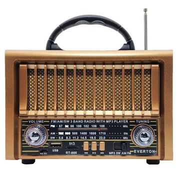 Everton RT-866BT FM USB TF Card Bluetooh Nostalji Radyo