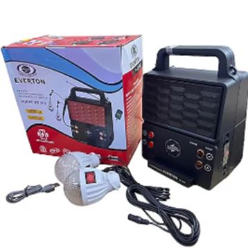 Everton RT-913 Güneş Enerjili Işıklı Bluetooth Radyo ve 2 Ampul Set