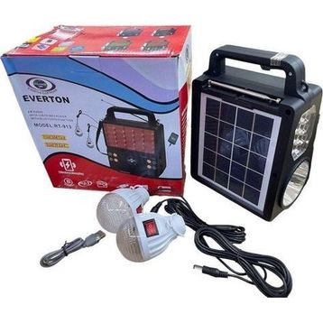 Everton RT-913 Güneş Enerjili Işıklı Bluetooth Radyo ve 2 Ampul Set