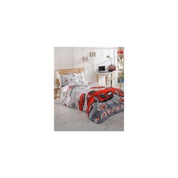 Ev&Ev Home Crazy Kırmızı Tek Kişilik Nevresim Takımı