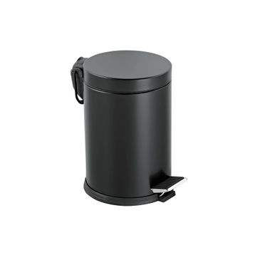Evidea Bath Siyah 5 lt Pedallı Çöp Kovası