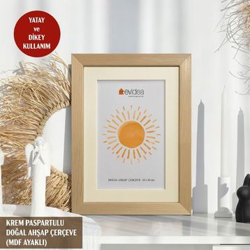 Evidea Deco Bej 13x18 cm Ahşap Çerçeve