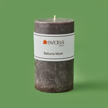 Evidea Deco Belluno Koyu Gri 12 cm Mum