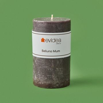 Evidea Deco Belluno Koyu Gri 12 cm Mum