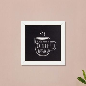 Evidea Deco Coffee Siyah 20x20 cm Duvar Panosu