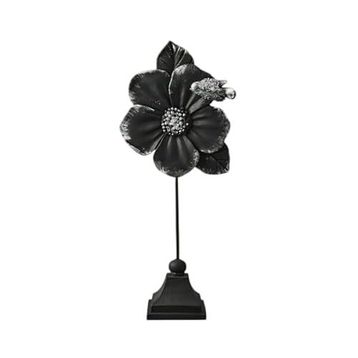 Evidea Deco Fiore Siyah Gümüş 32 cm Dekor