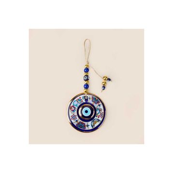 Evidea Deco Flowers And Moon Renkli 13 cm Nazarlık