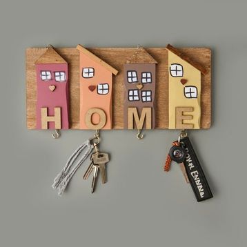 Evidea Deco Home Renkli 35x15 cm Duvar Askısı