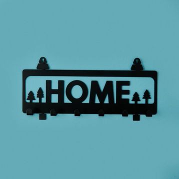 Evidea Deco Home Siyah 25x8 cm Anahtarlık