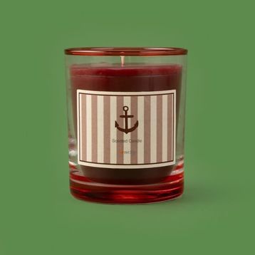 Evidea Deco Nautical Fun Kırmızı 130 gr Mum