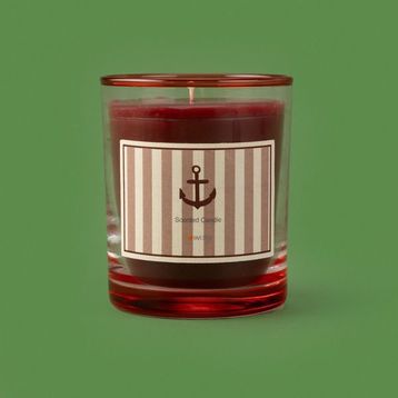 Evidea Deco Nautical Fun Kırmızı 130 gr Mum