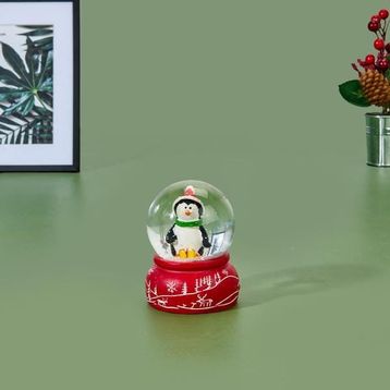 Evidea Deco Penguen Renkli 6x8 cm Figürlü Kar Küresi
