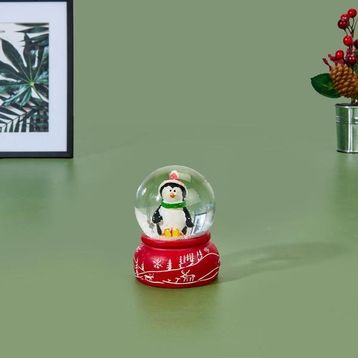 Evidea Deco Penguen Renkli 6x8 cm Figürlü Kar Küresi