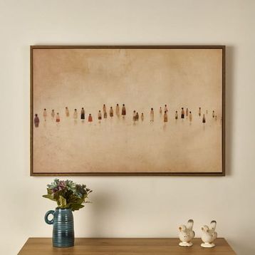 Evidea Deco Sociedad Bej 90x60 cm Tablo