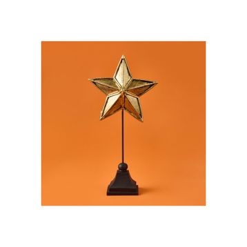 Evidea Deco Star Siyah Gold 33 cm Dekor
