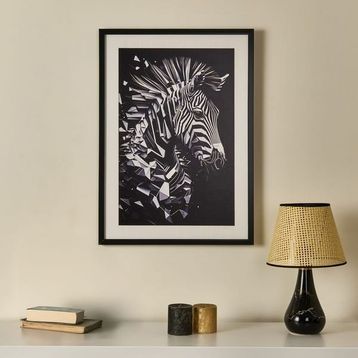 Evidea Deco Zebra Siyah 50x70 cm Tablo