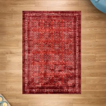 Evidea Farah Soft Kırmızı 160x230 cm Makine Halısı