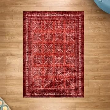 Evidea Farah Soft Kırmızı 160x230 cm Makine Halısı