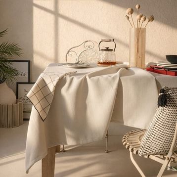 Evidea Faralya Soft Bej 140x220 cm Masa Örtüsü