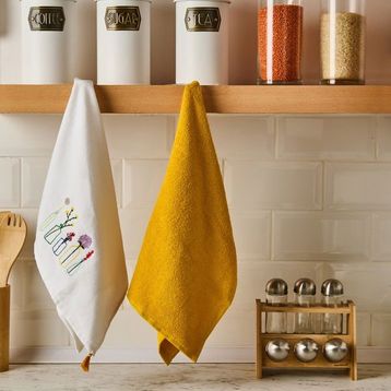 Evidea Flo Soft Renkli 40x60 cm 2'li Mutfak Havlusu