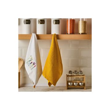Evidea Flo Soft Renkli 40x60 cm 2'li Mutfak Havlusu