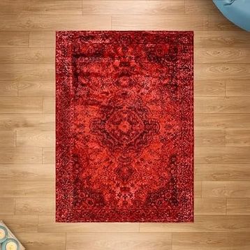 Evidea Gazni Soft Kırmızı 160x230 cm Makine Halısı